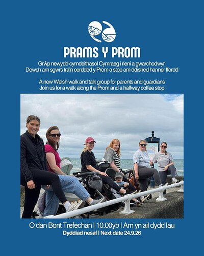 Prams y Prom print gwyl y castell 2