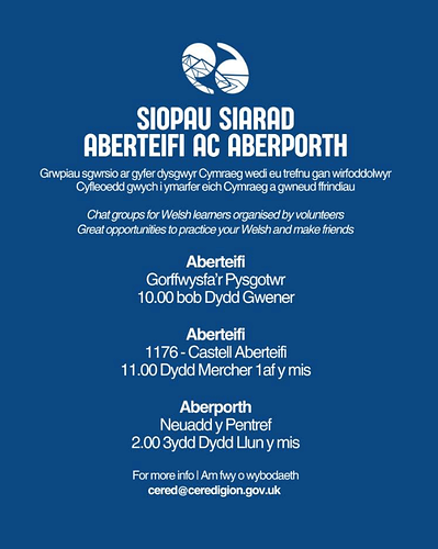 Siopau Siarad Aberteifi ac Aberporth