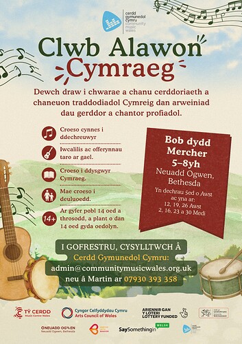 Poster Cymraeg