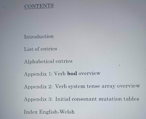 doing welsh contents