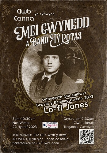 Tŷ Potas & Lo-fi Jones A4 Poster